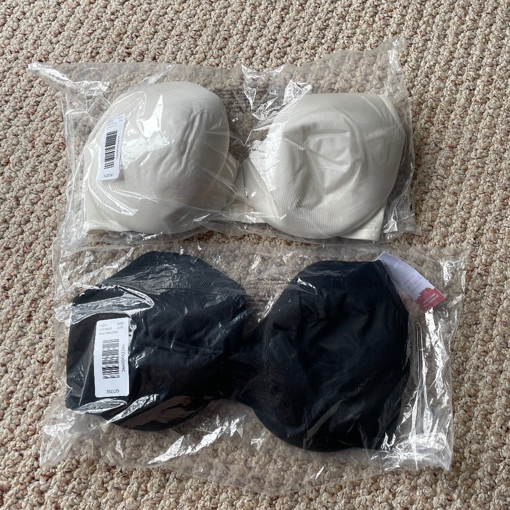 NWT Two 38DDD Lane Bryant Cacique Smooth Lightly Lined Bras